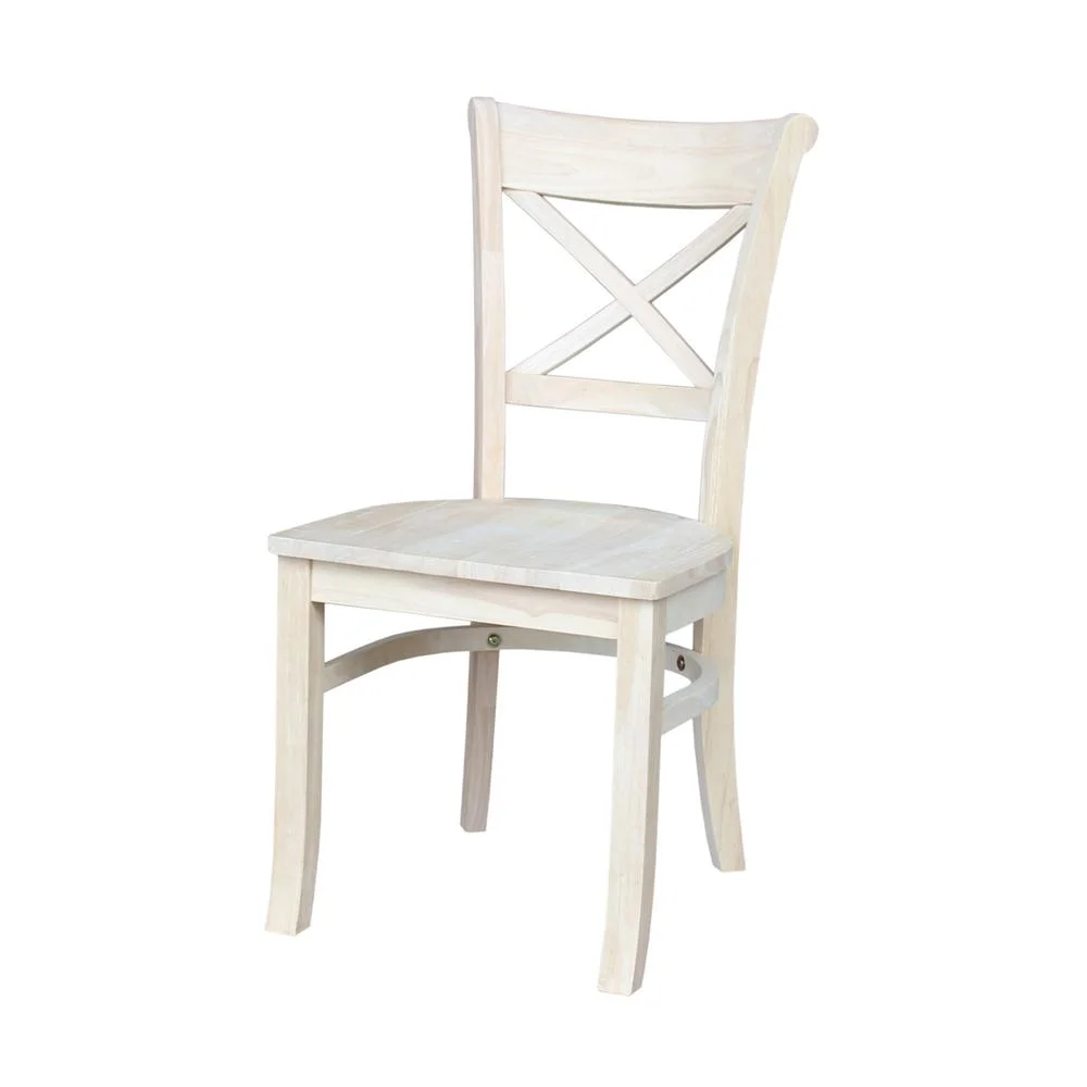 Set of Two Charlotte X-Back Chairs