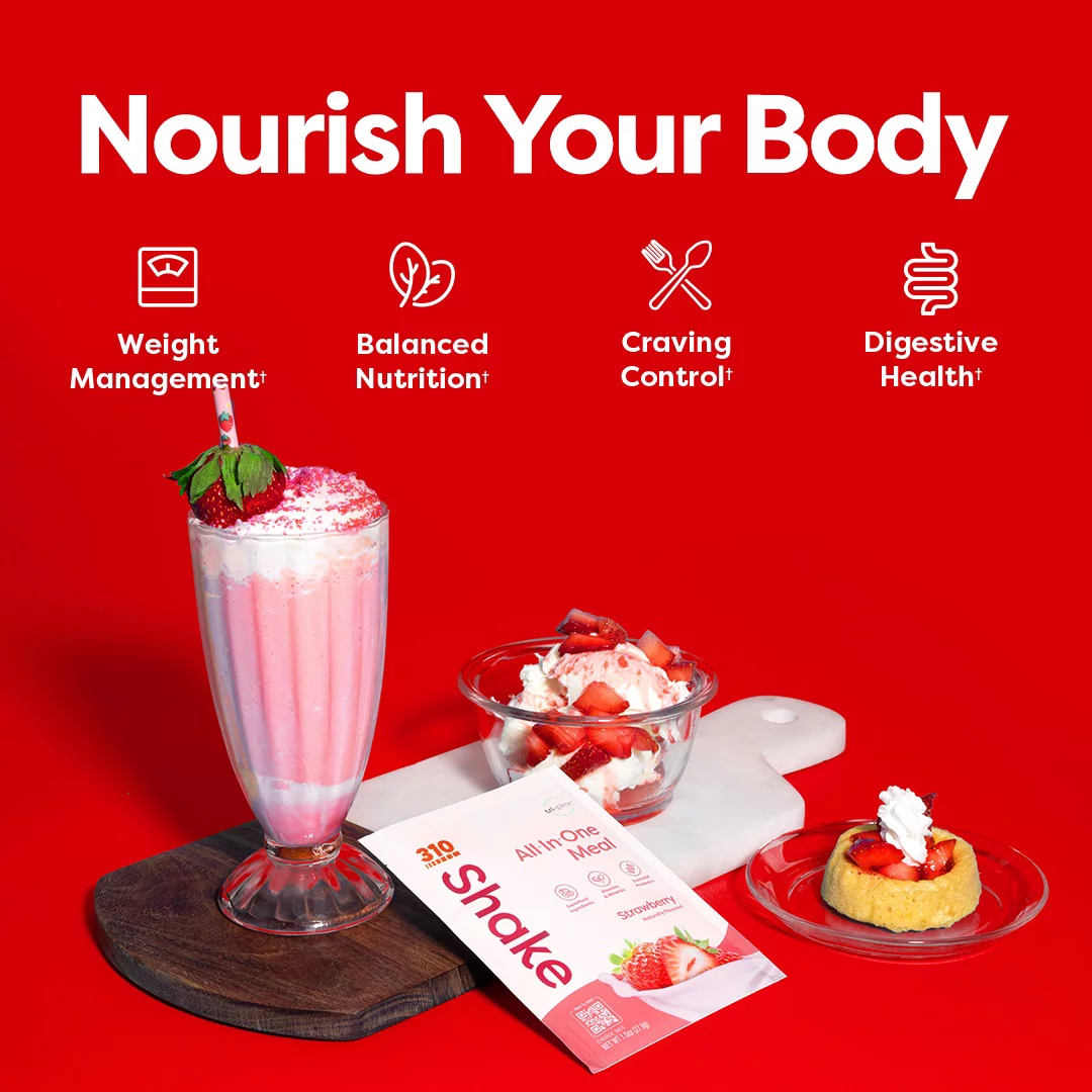 310 Nutrition All-In-One Meal Shake, Strawberry, 28 servings