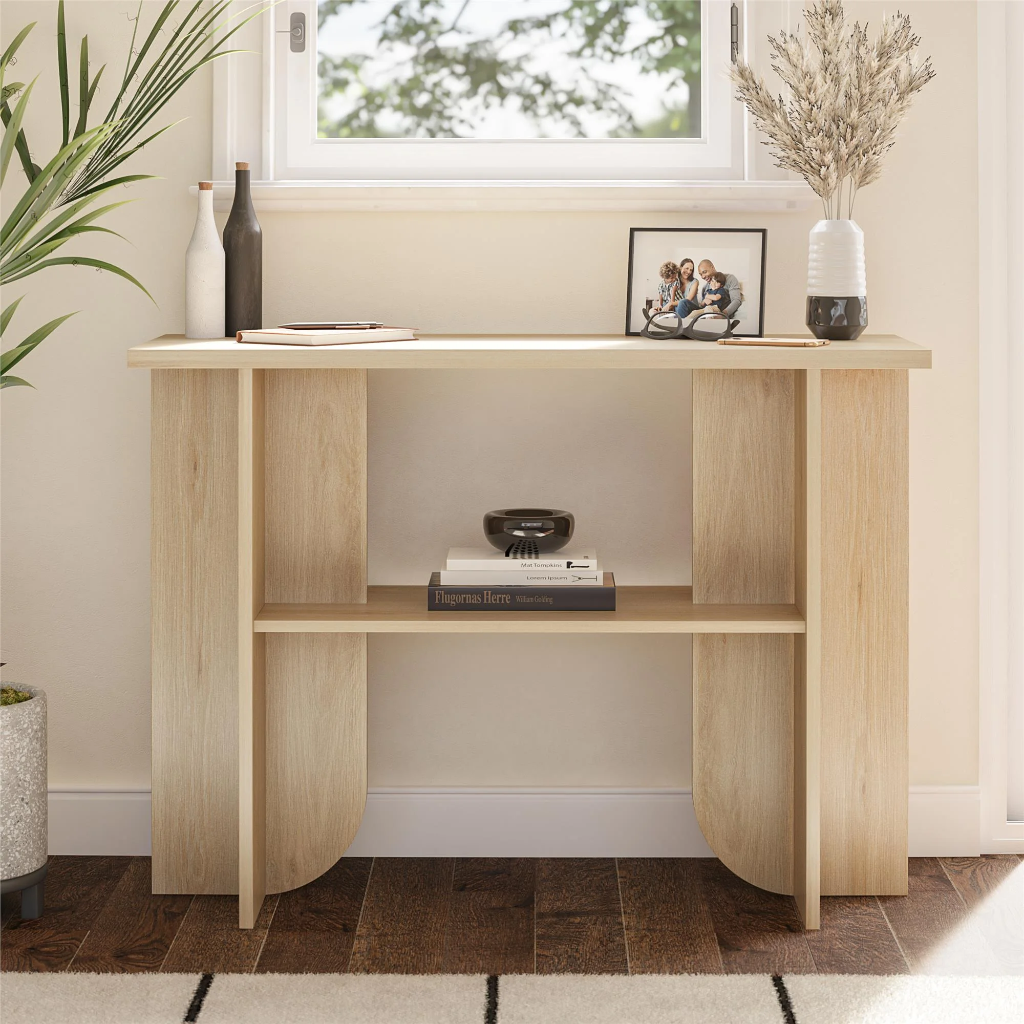 Voler Console Table, Light Oak