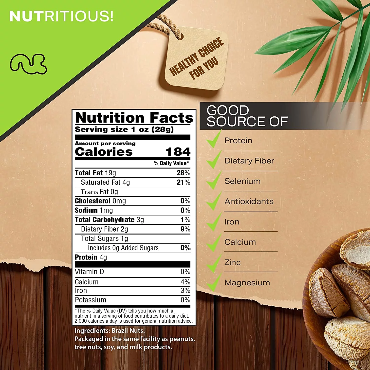 Brazil Nuts, Raw In Shell, Whole (32oz - 2 lbs) by Nut Cravings