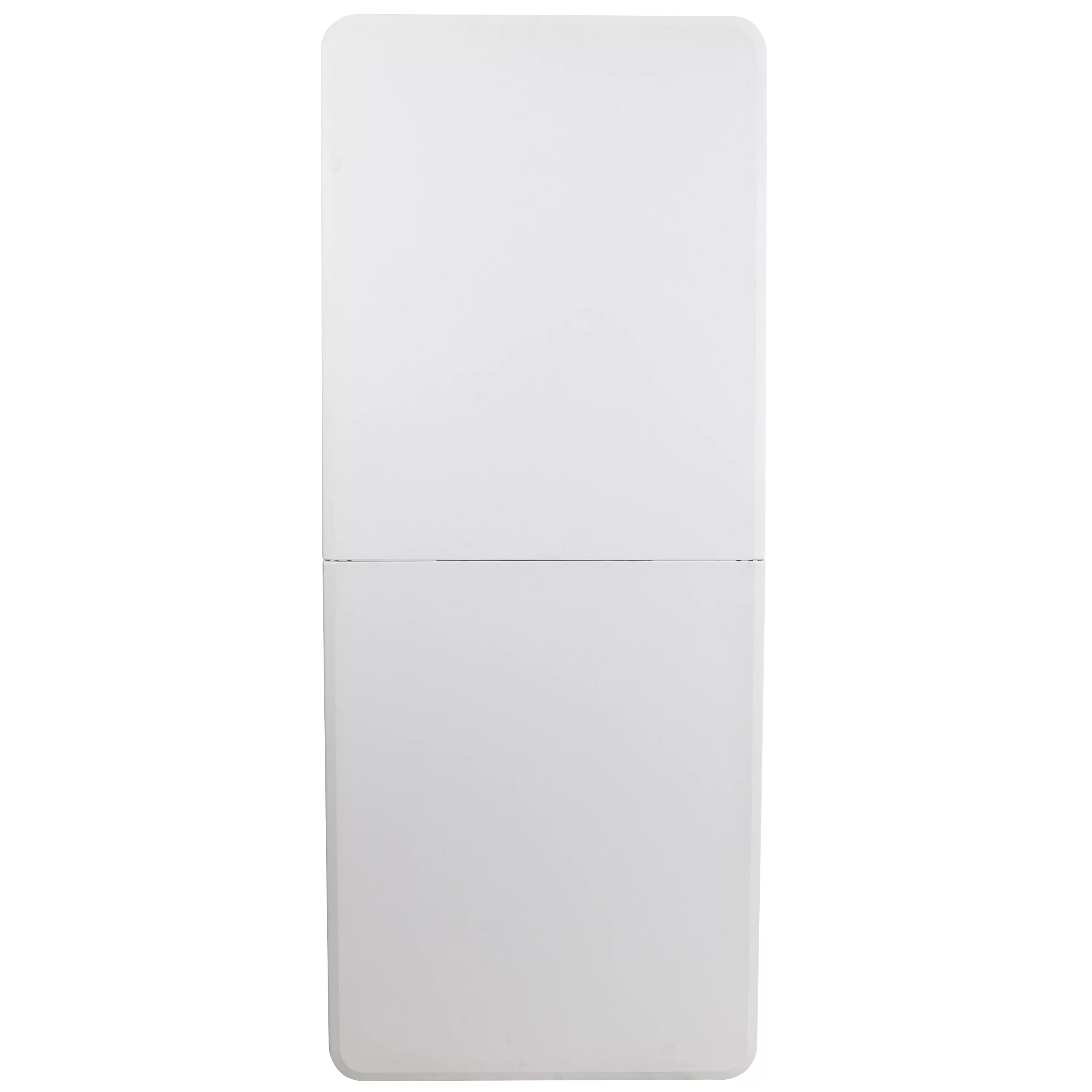 Emma + Oliver 6-Foot Bi-Fold Granite White Plastic Folding Table with Carrying Handle