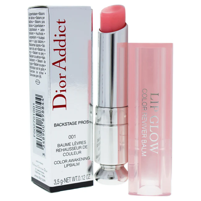 Dior Addict Lip Glow - 001 Pink Glow by Christian Dior for Women - 0.11 oz Lip Balm