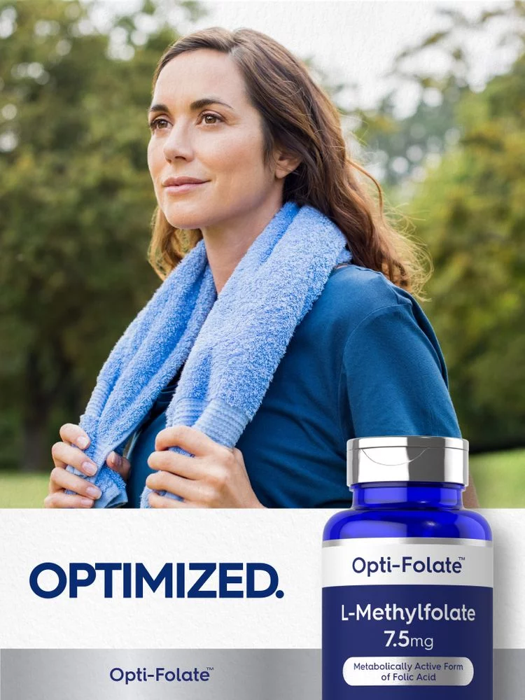 L Methylfolate 7.5 mg | 60 Capsules | Methyl Folate, 5-MTHF | by Opti-Folate
