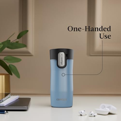 Contigo AUTOSEAL West Loop Vacuum-Insulated Stainless Steel Travel Mug with Easy-Clean Lid 20 oz Sake