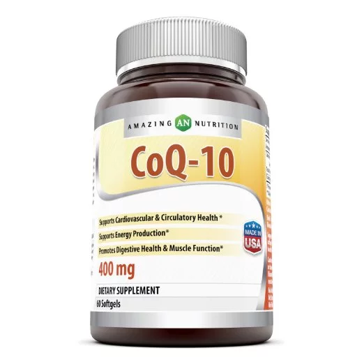 Amazing Nutrition Coq10 (Coenzyme Q10) - 400 Mg, 60 Softgels