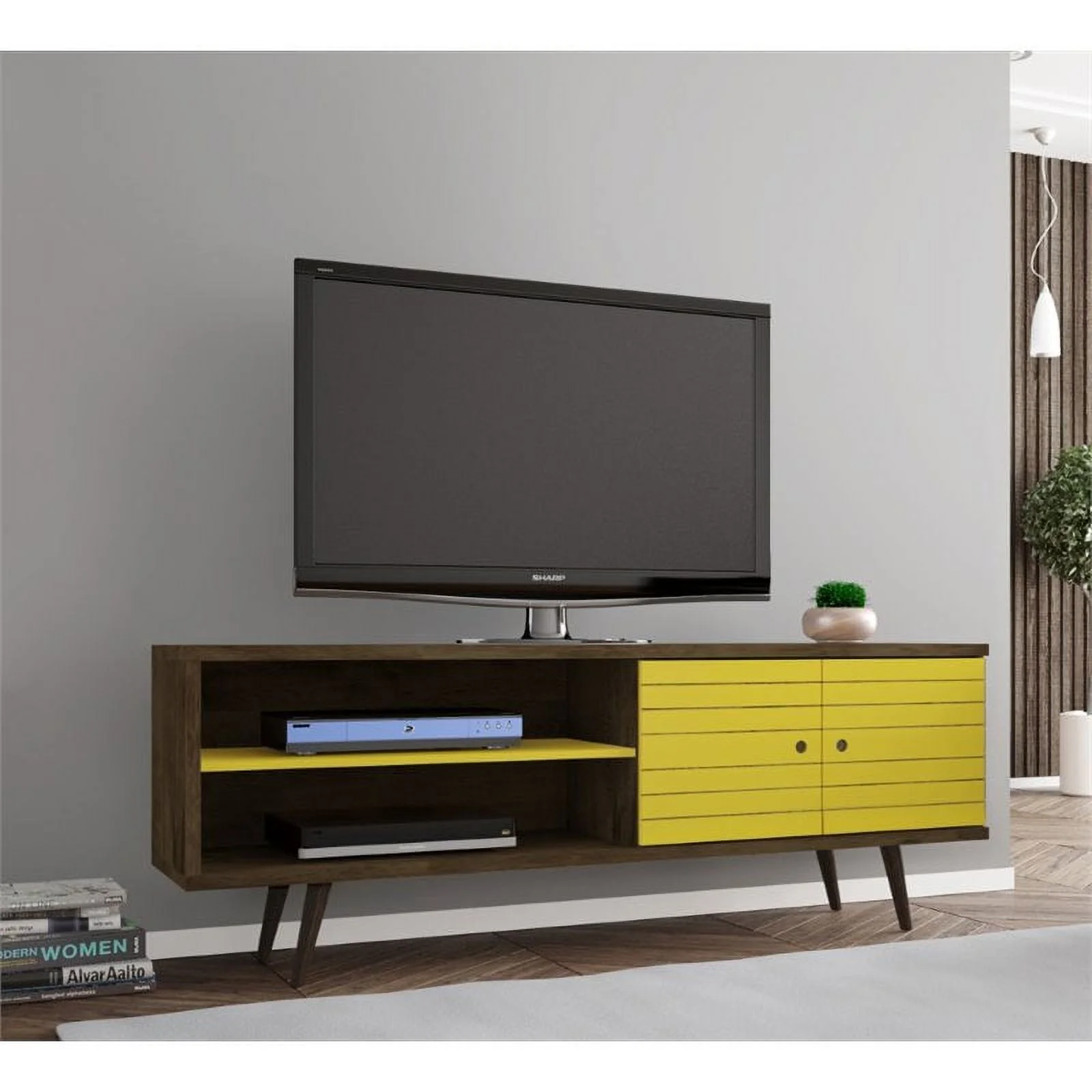 Pemberly Row Solid Wood TV Stand for TVs up to 60
