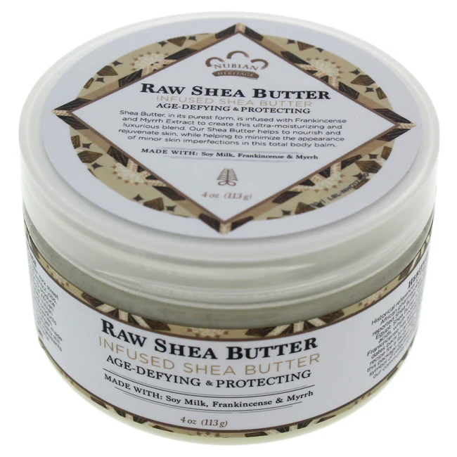 Nubian Heritage Raw Shea Butter Infused Shea Butter by Nubian Heritage for Unisex - 4 oz Moisturizer