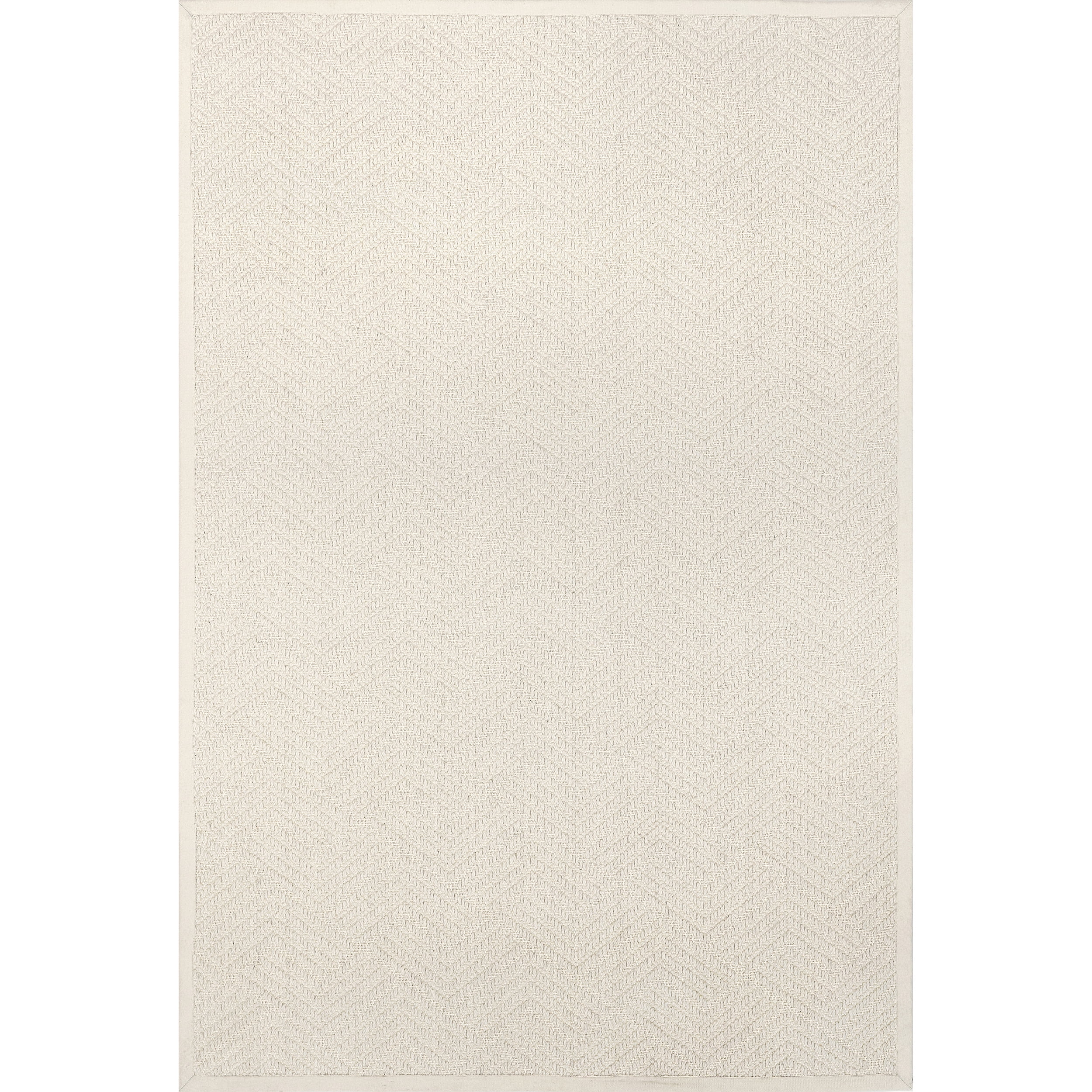 nuLOOM Suzanne Natural Textured Wool Area Rug, 6' x 9', Cream