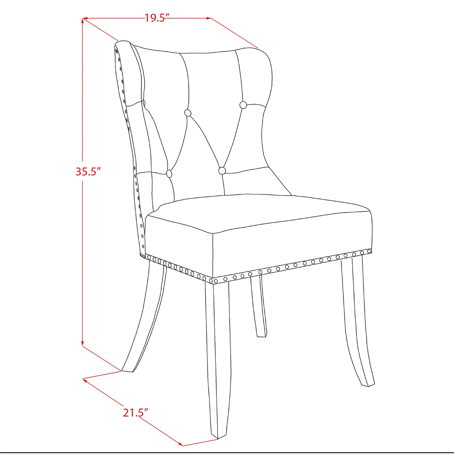 East West Furniture  9 Piece X-Style Modern Dining Table Set - Linen White