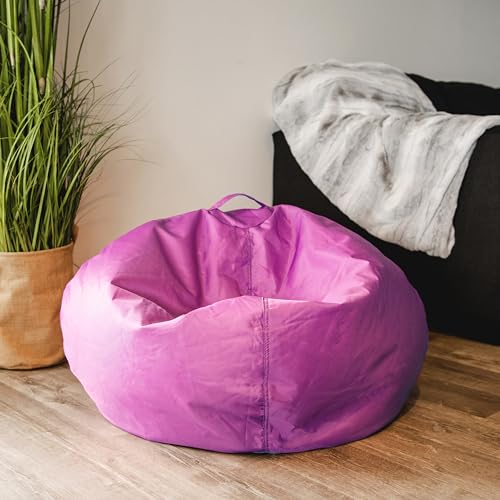 Big Joe Classic Bean Bag Chair, Sapphire Smartmax, Durable Polyester Nylon Blend, 2 feet Round