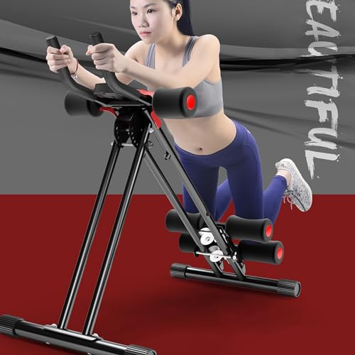 Talent Star Ab Workout Equipment, Adjustable Machine,Core & Abdominal Trainers Machine Roller Equipment for Home Gym Strength Training Exercise Body Shaping Foldable Waist Trainer Suitable Beginner