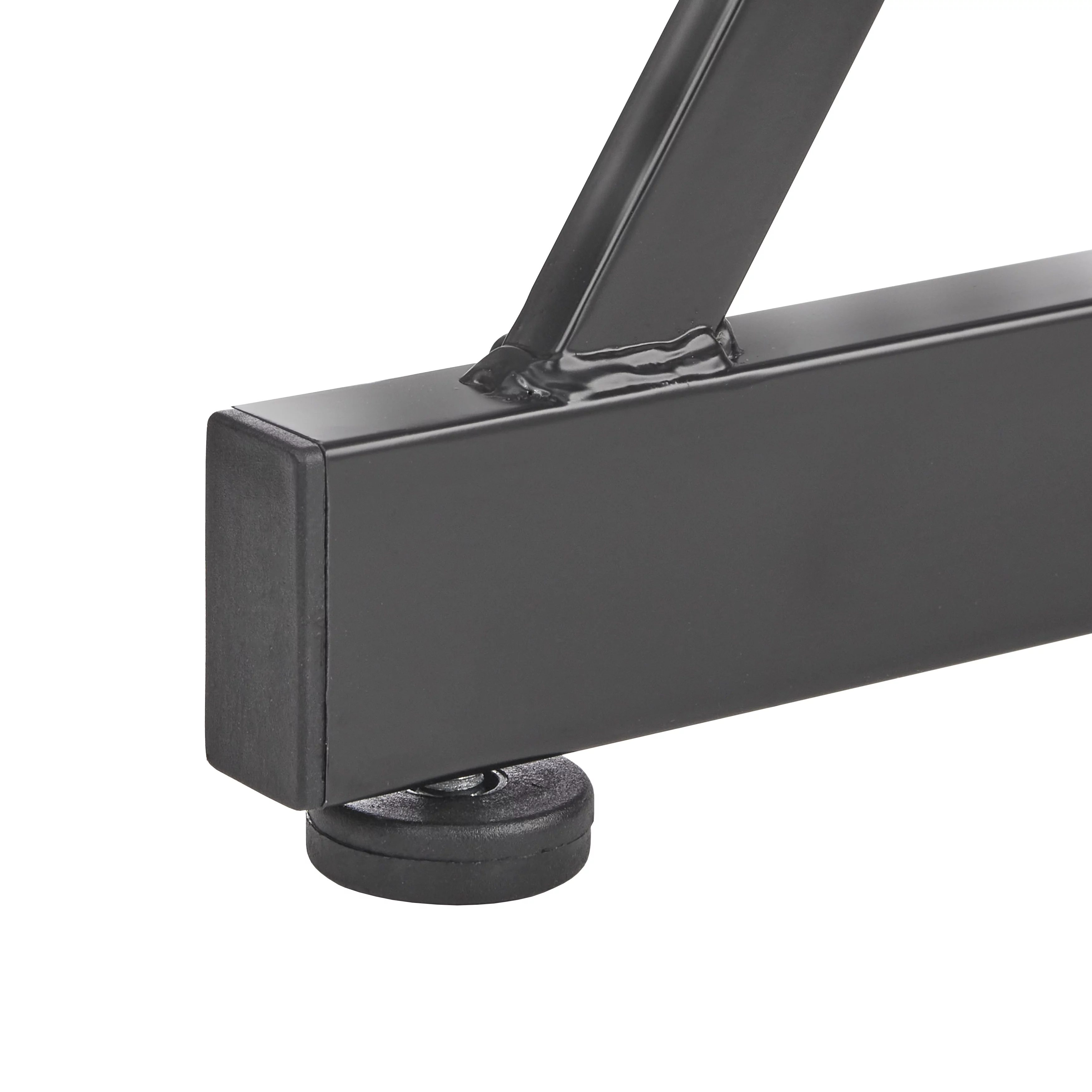 TMS Atrium L Shape Adult Computer Desk with Metal Frame & Clear Glass Top, 29