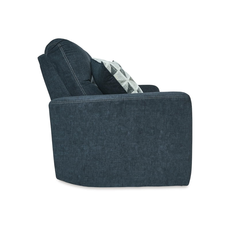 Ashley Furniture Paulestein 2-Seat Fabric Power Reclining Sofa in Blue