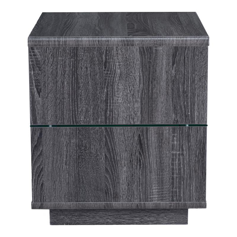 Furniture of America Celma Wood 3-Piece Coffee Table Set in Distressed Gray