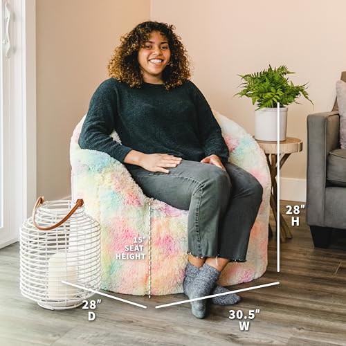 Big Joe Milano Lenox Denim Cobalt Beanbag Chair