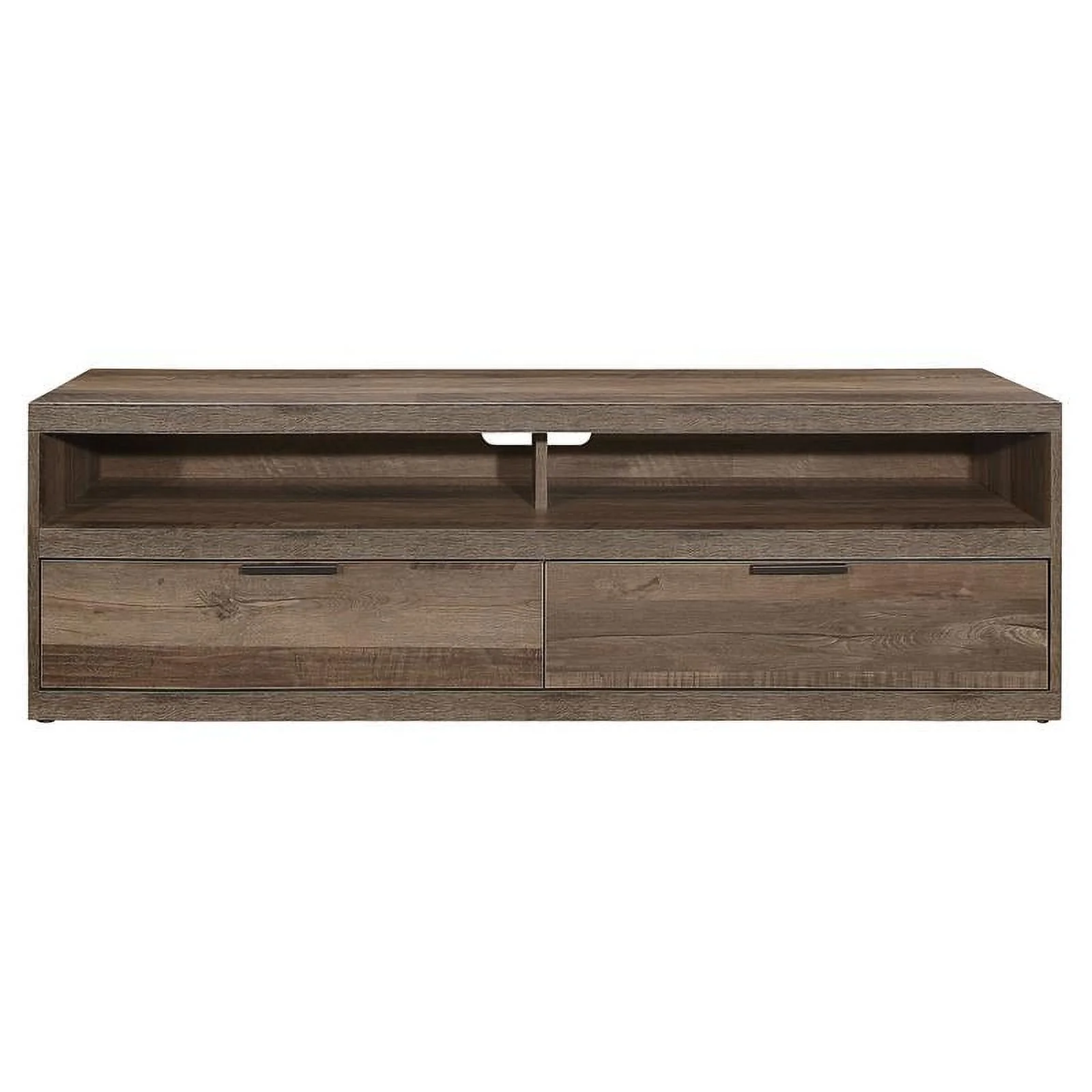 Lexicon Danio Modern Wood 2-Shelf  TV Stand in Rustic Natural