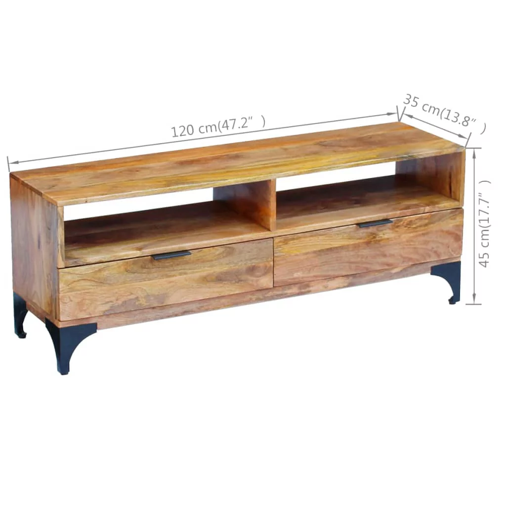 TV Stand Mango Wood 47.2
