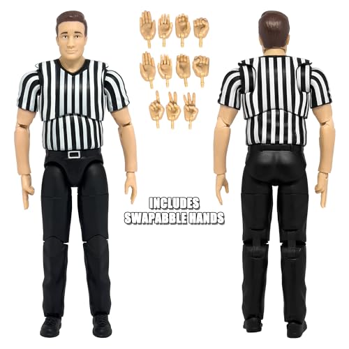 Ultimate Referee with Deluxe Articulation for Wrestling Action Figures