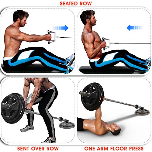Yes4All T-Bar Row Plate Post Insert Landmine Attachment – Fit 1