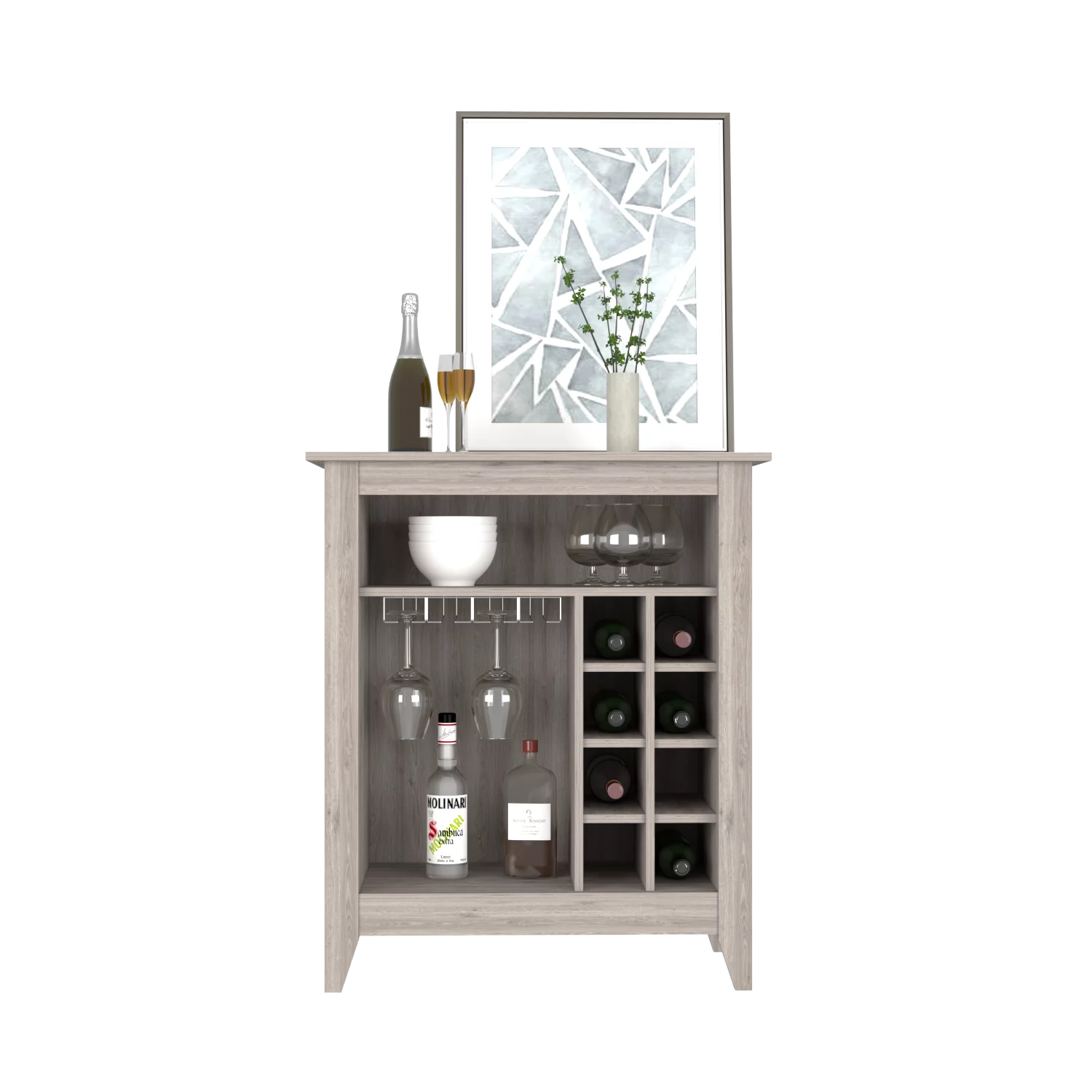 Treevol Furniture, Bar Cabinet Castle (Weight: 62.1