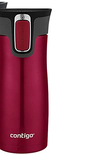 Contigo AUTOSEAL West Loop Vacuum-Insulated Stainless Steel Travel Mug with Easy-Clean Lid 20 oz Sake