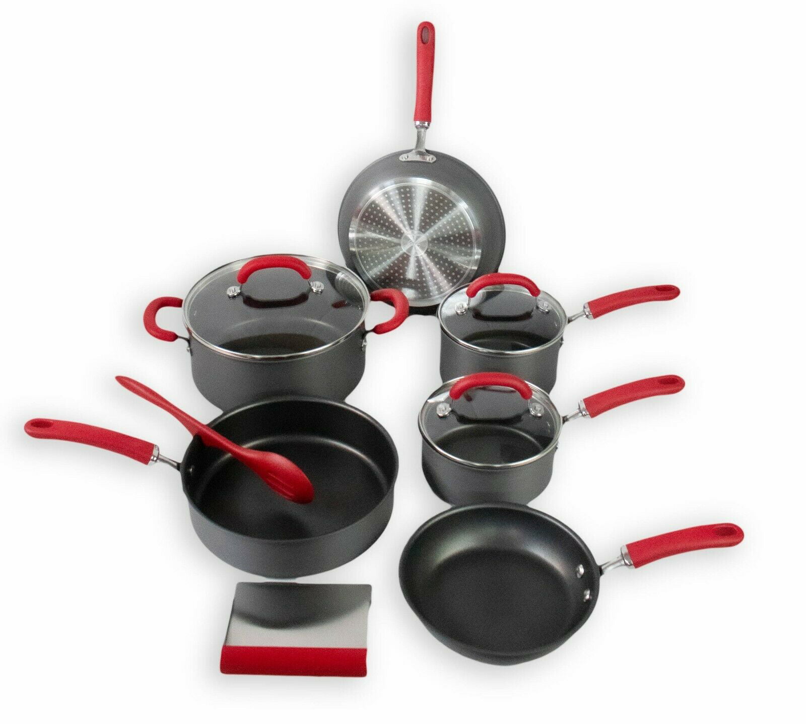Rachael Ray Create Delicious Hard Anodized Nonstick Cookware Pots & Pans Set