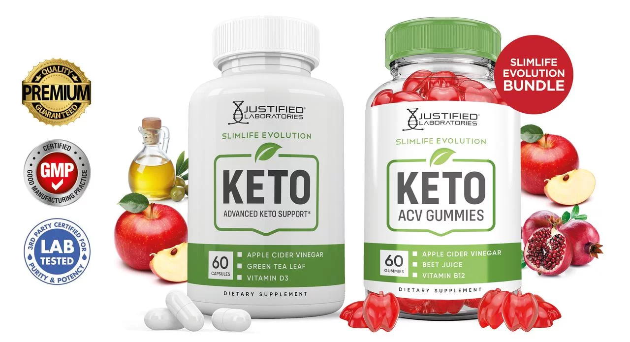 Slimlife Evolution Keto ACV Gummies 1000mg & Keto ACV Pills 1275MG Bundle