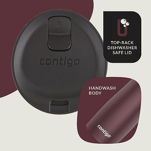 Contigo AUTOSEAL West Loop Vacuum-Insulated Stainless Steel Travel Mug with Easy-Clean Lid 20 oz Sake