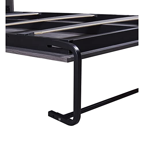 SOFTSEA Twin Murphy Bed Wood Wall Bed Can be Folded into Cabinet