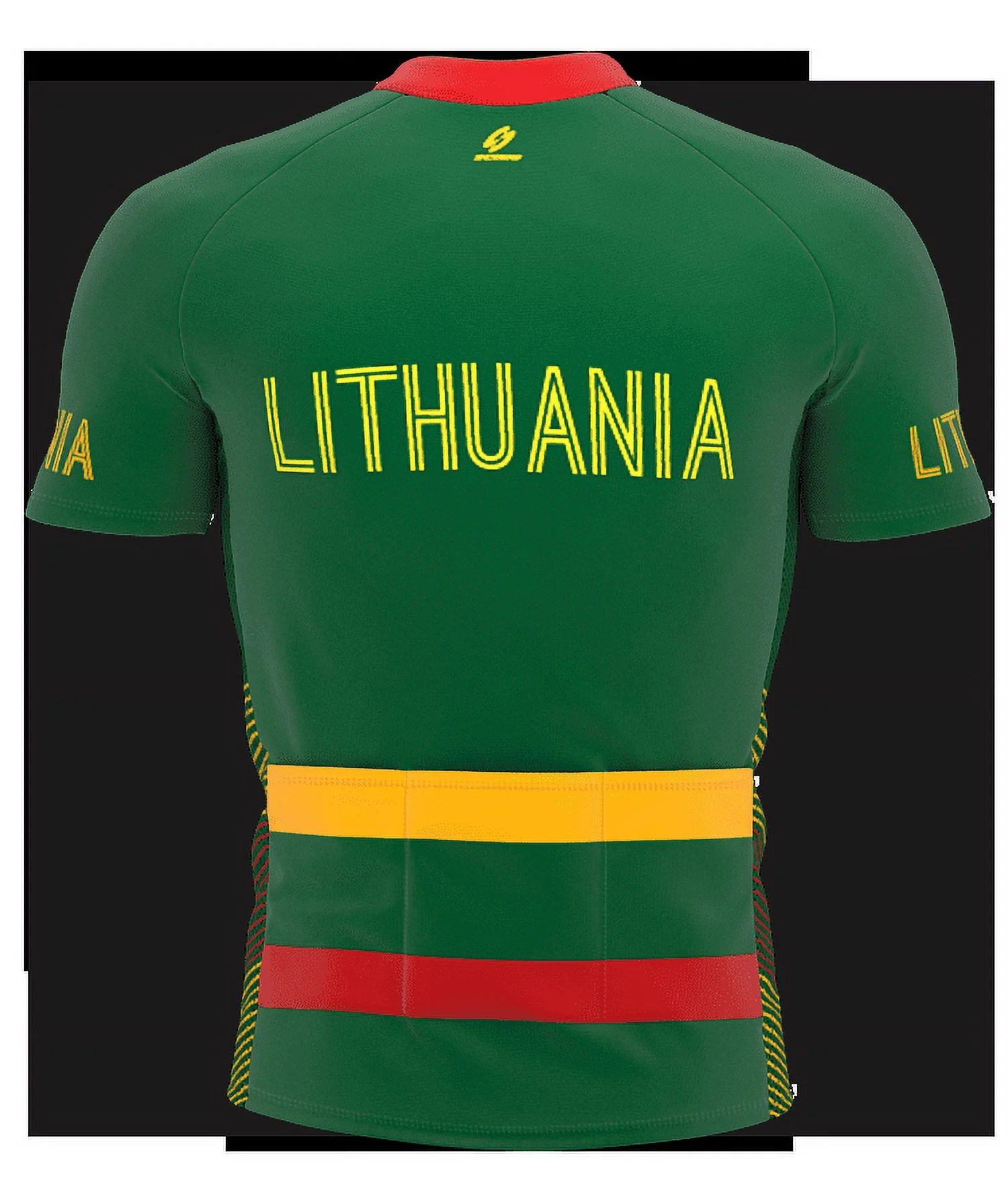 Lithuania Full Zipper Bike Short Sleeve Cycling Jersey  for Women - Size XL