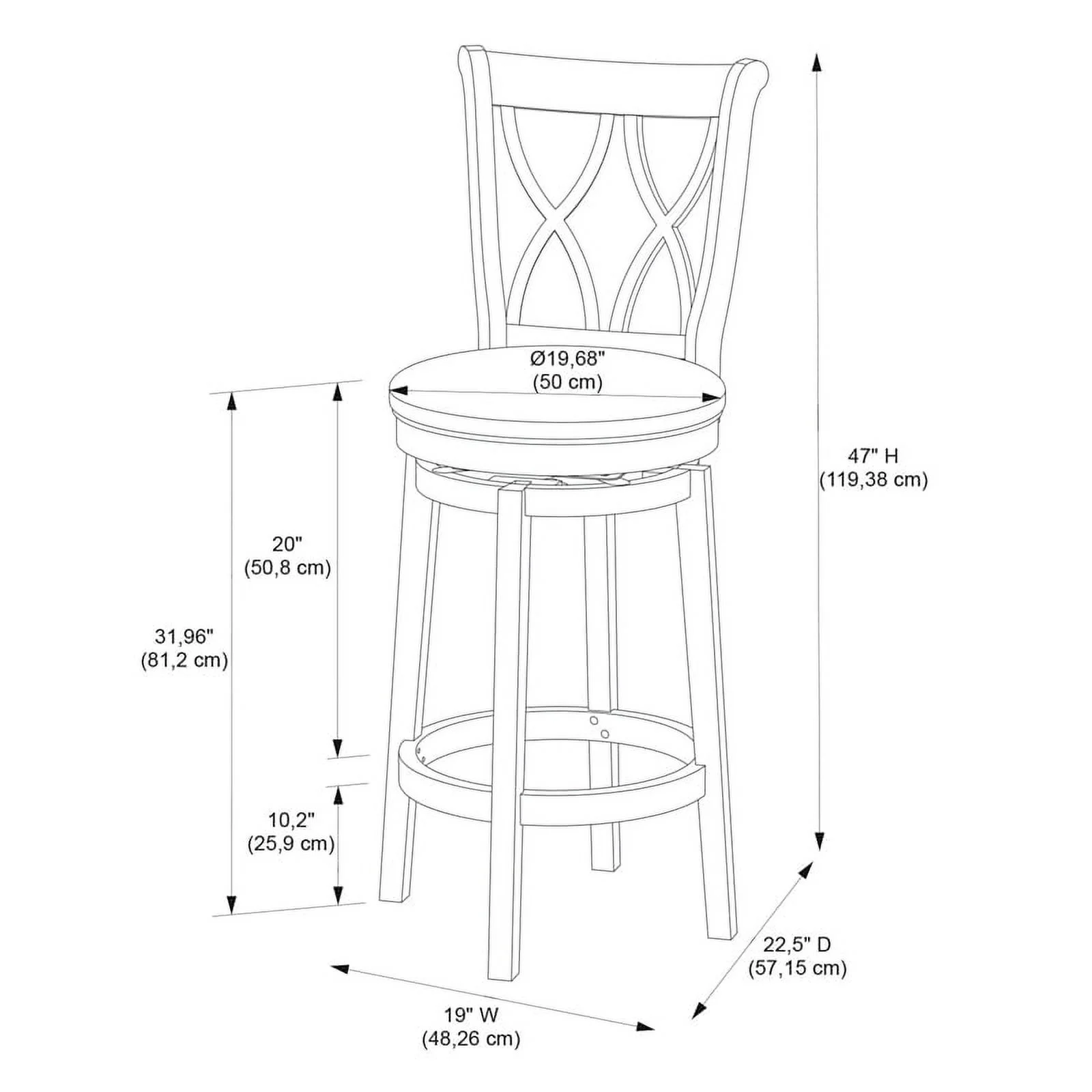 Pemberly Row Traditional Wood 32