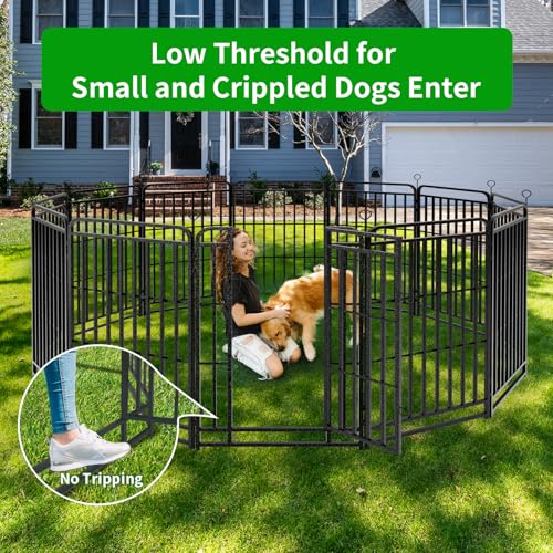 Dog Playpen Outdoor 12 Panels Heavy Duty Dog Fence 47