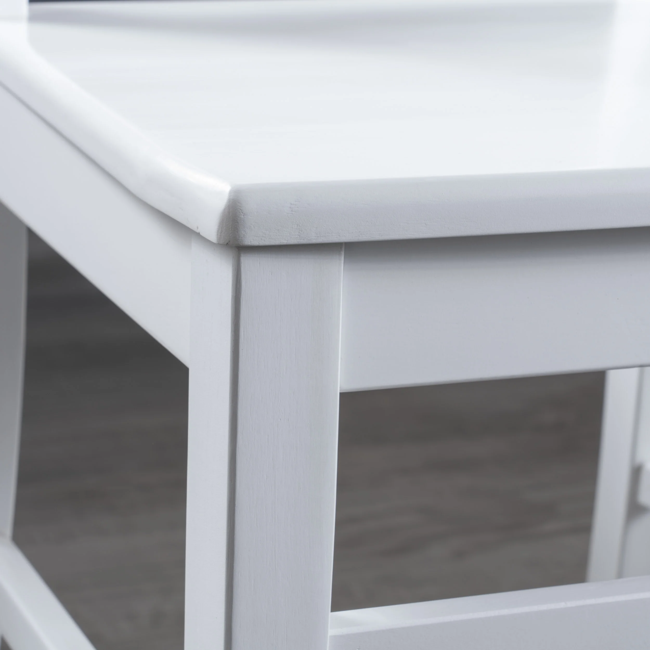 Noble House Roseann Acacia Wood Dining Chairs, Set of 2, White