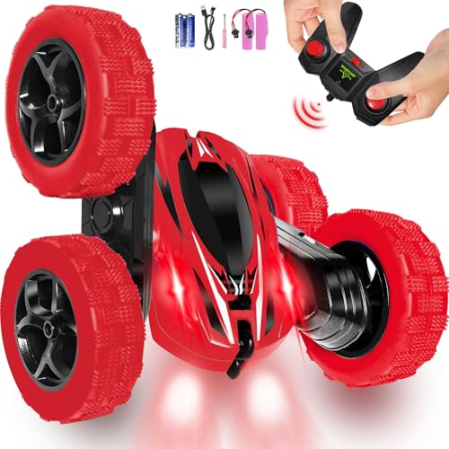 FREE TO FLY Remote Control Car Boys Toys: 360 Flip Rc Cars 2.4Ghz Double-Sided Rotating Stunt Car 6 7 8 9 10 11 12 Year Old Kids Girls Outdoor Indoor