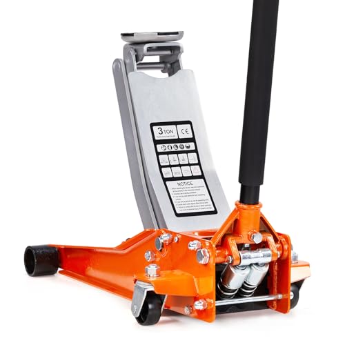 Bonnlo 3 Ton Low Profile Floor Jack,Lifting Range 2.95