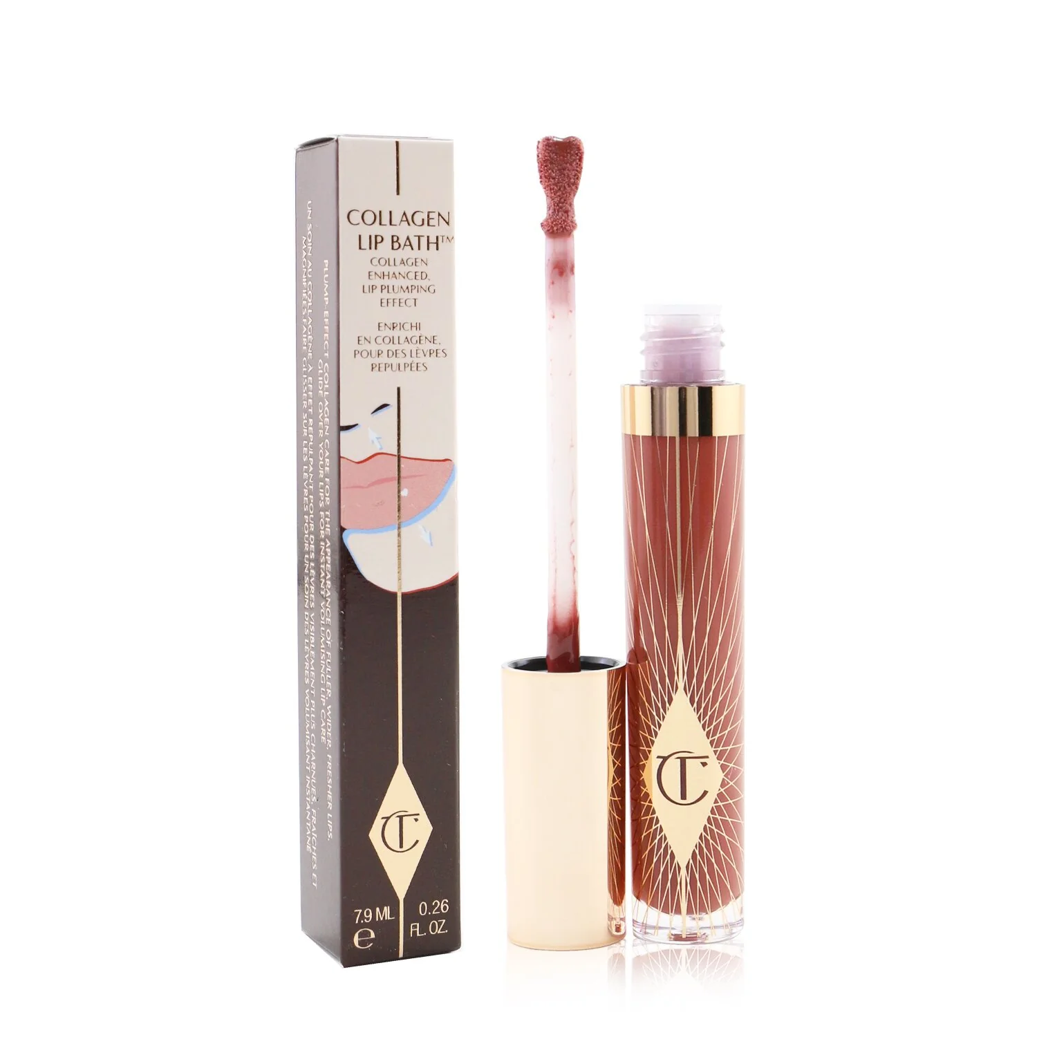 Charlotte Tilbury Collagen Lip Bath - # Refresh Rose  7.9ml/0.26oz