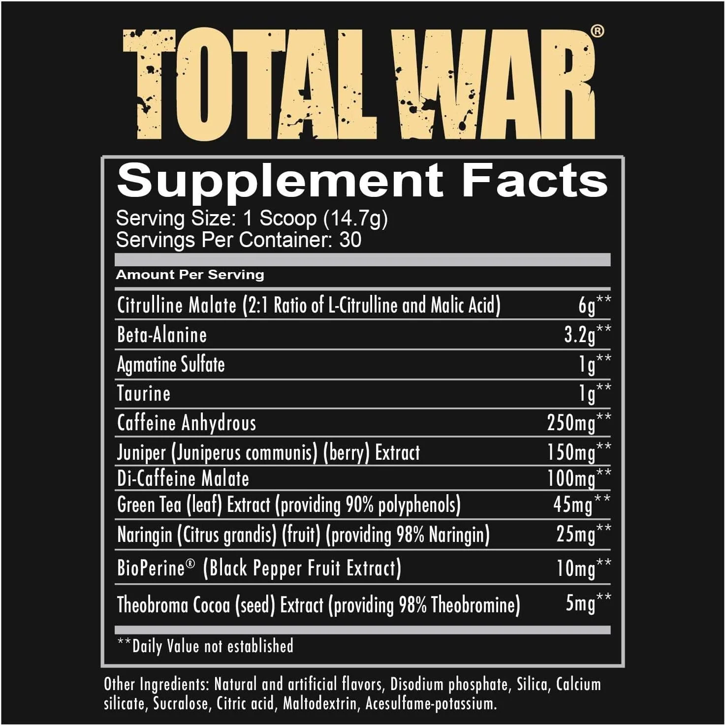 Redcon1 Total War Preworkout Grape - 30 Servings Pack of 3