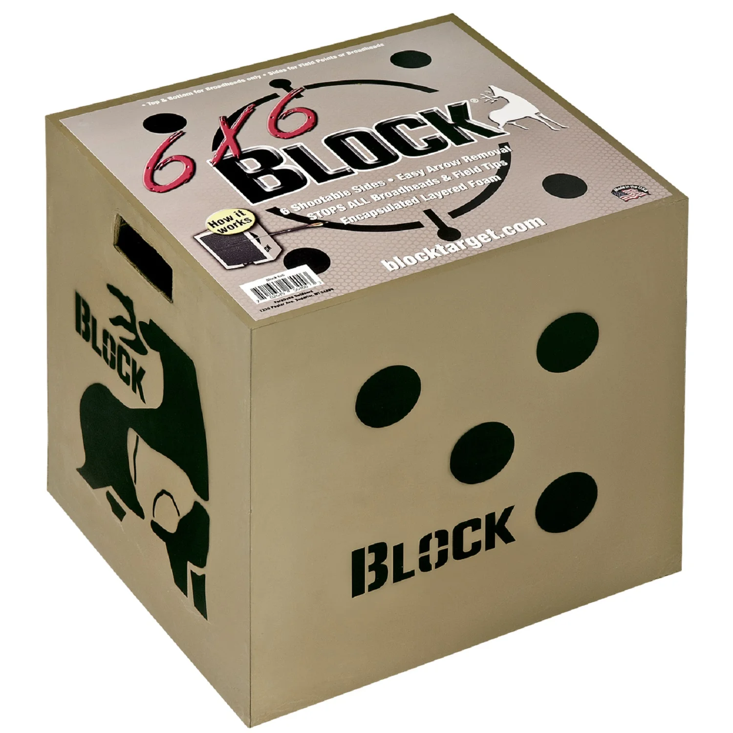 Block 6x6 Sided Archery Target-18
