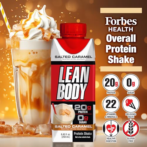 Labrada Lean Body Ready-to-Drink Strawberry Protein Shake, 40g Protein, Whey Blend, 0 Sugar, Gluten Free, 22 Vitamins & Minerals, 17 Ounce (Recyclable Carton & Lid - Pack of 12) LABRADA