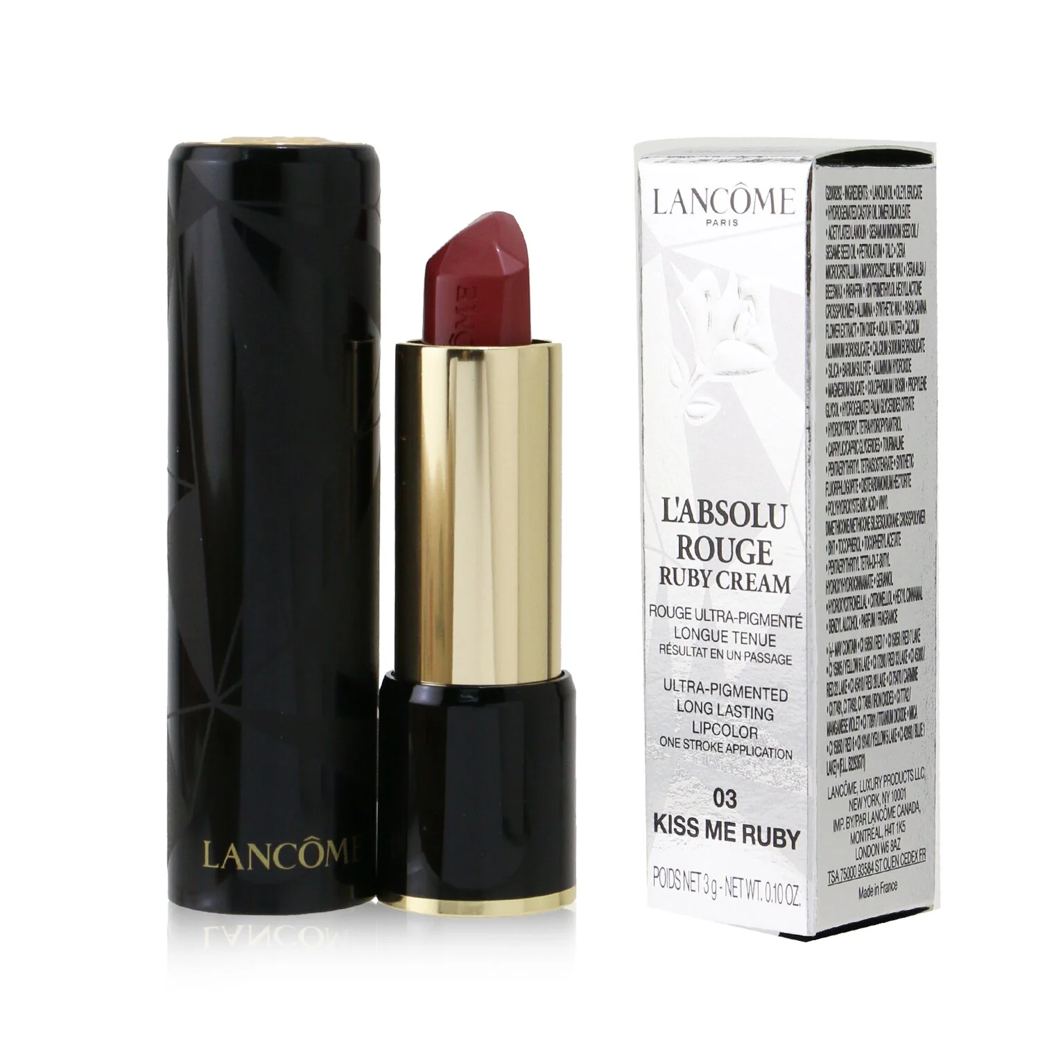Lancome L'Absolu Rouge Ruby Cream Lipstick - # 131 Crimson Flame Ruby  3g/0.1oz