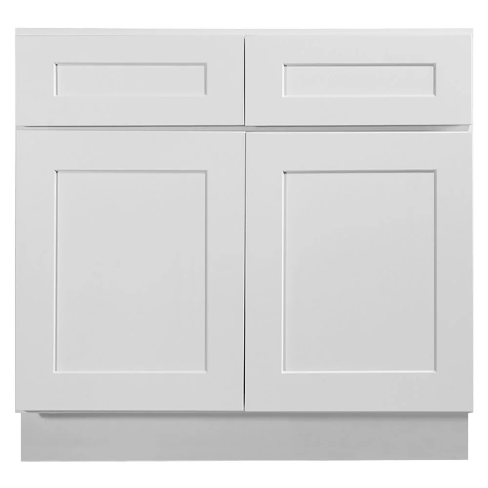 Design House 561415 Brookings Unassembled Shaker Base Kitchen Cabinet 42x34.5x24, White