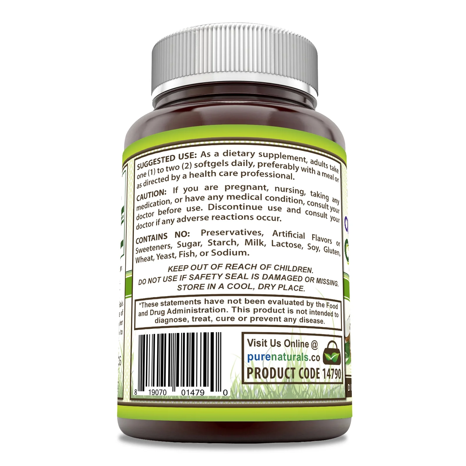 Pure Naturals Extra Virgin Coconut Oil 1000mg 360 Softgels Supplement | Non-GMO | Gluten Free