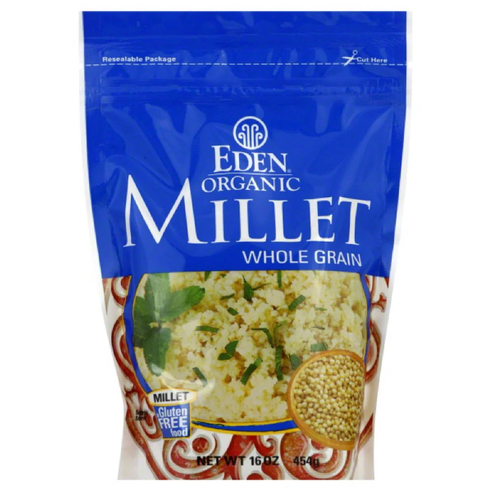 Eden EDEN Millet, Whole Grain,16 oz Pouches, 12 pk12