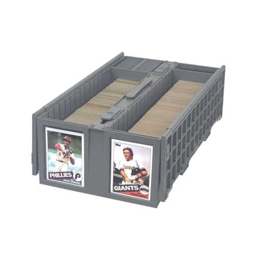 BCW Collectible Card Bin – (Single, Gray) | Holds up to 1600 Cards | Plastic Storage Box for Pokémon, MTG & Sports Cards
