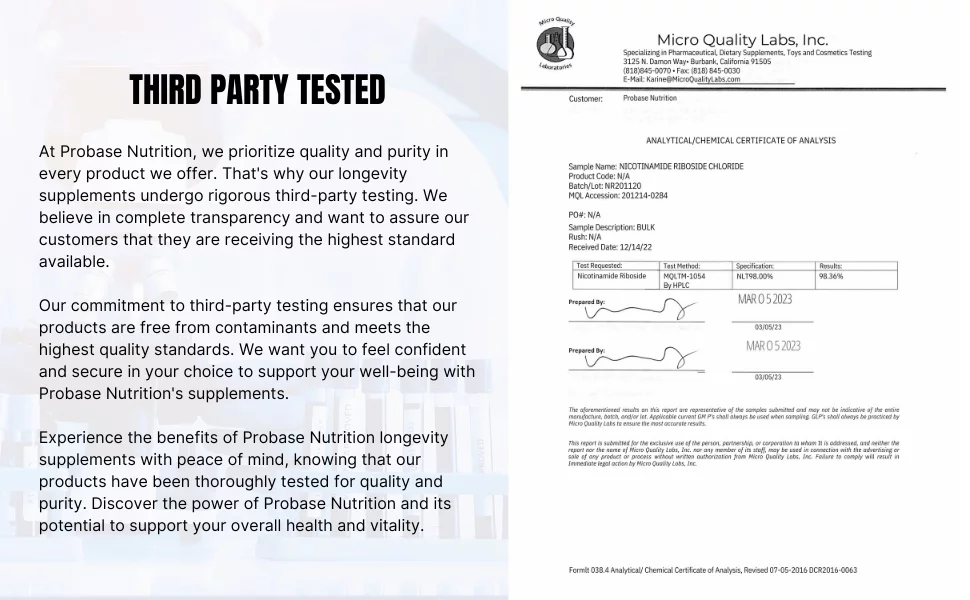 Nicotinamide Riboside (NR) Capsules 30ct/500mg NAD+ Boosting Supplement