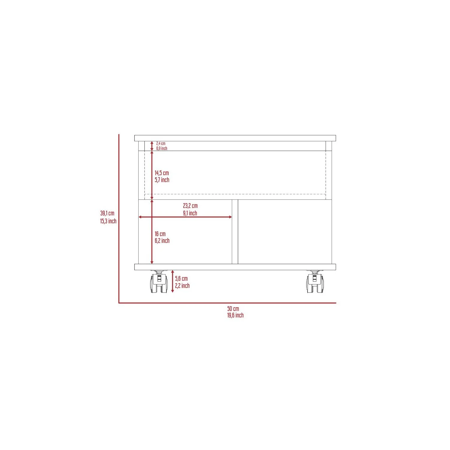 Boahaus Mantua Coffee Table (Dark Brown)