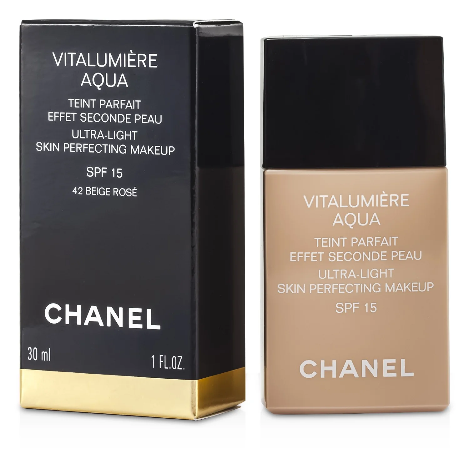 Chanel Vitalumiere Aqua Ultra Light Skin Perfecting M/U SPF15 - # 20 Beige  30ml/1oz
