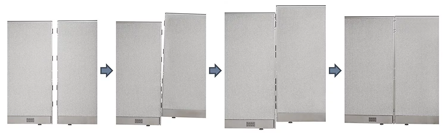 GOF Office Cubicle, Double 2 Stations 60D x 48W x 72H / Office Partition Wall Room divider Office Divider