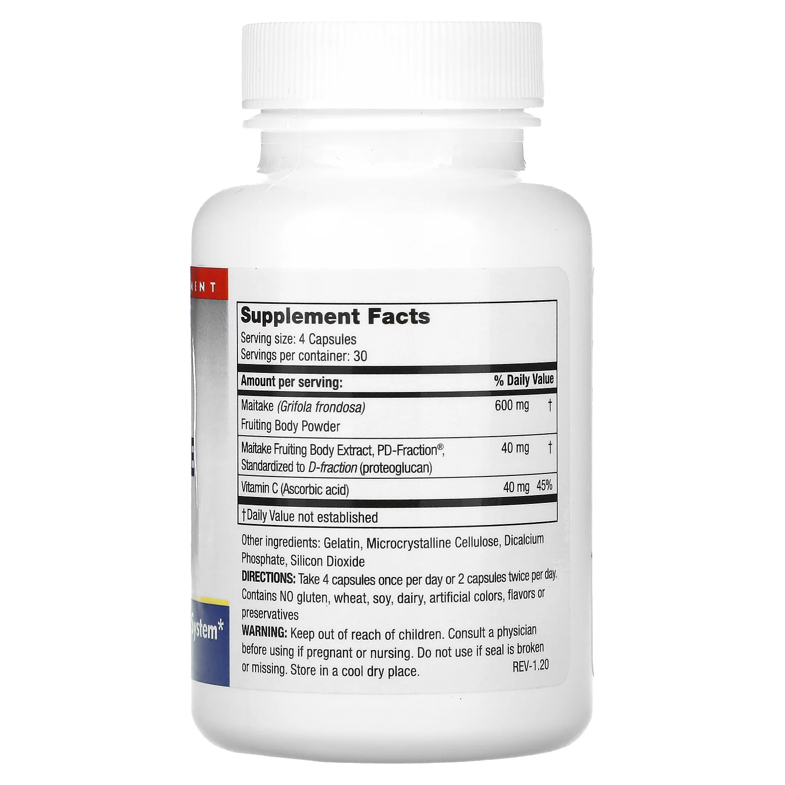 Mushroom Wisdom Mushroom Wisdom  Maitake D Fraction, 120 ea