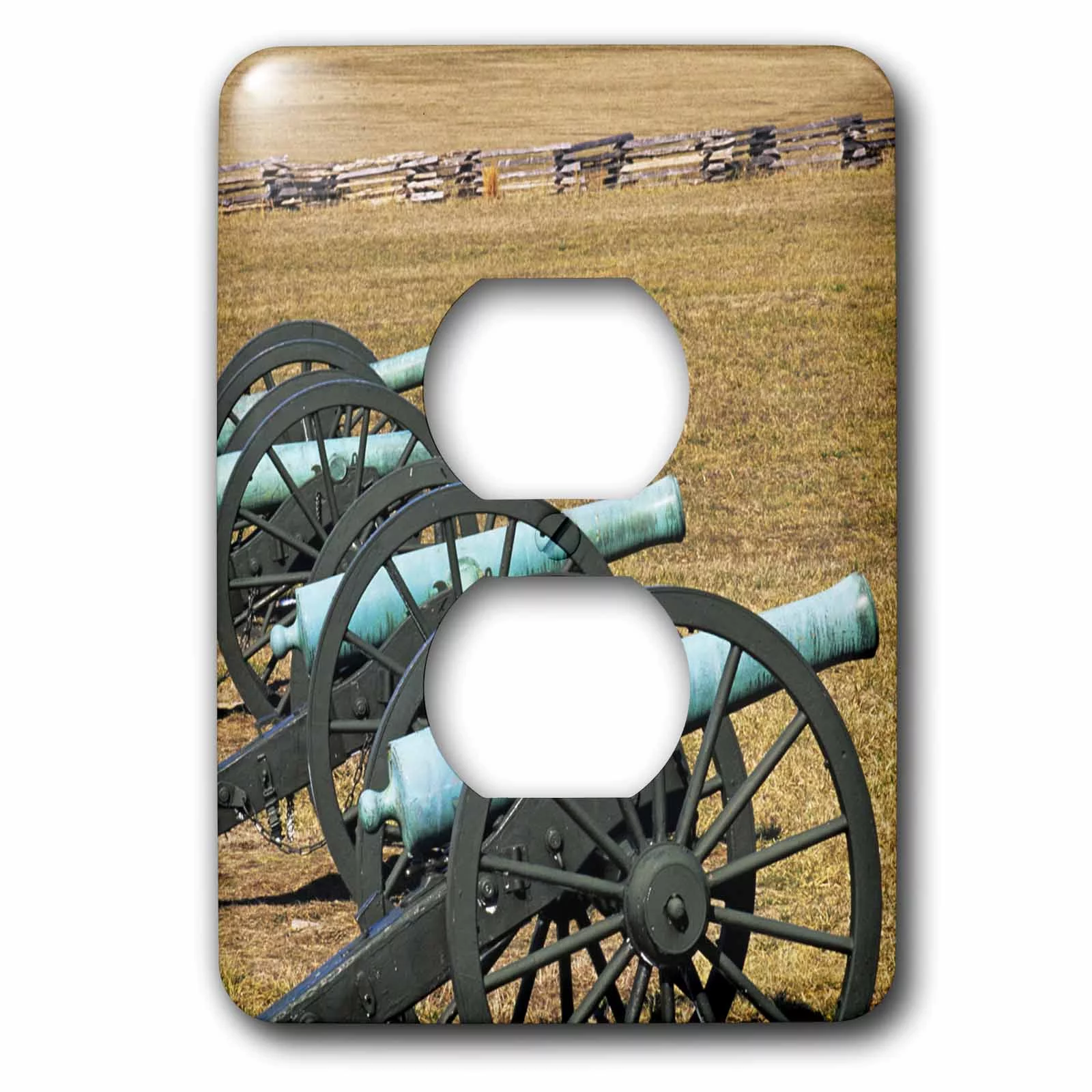 Arkansas, Civil War cannons, Pea Ridge Park - US04 BJA0002 - Jaynes Gallery 2 plug outlet cover lsp-88096-6